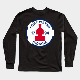 Fort Wayne Flag Decal Long Sleeve T-Shirt